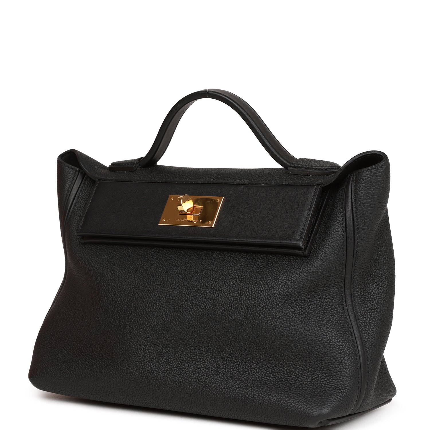 Hermès 24/24 Bag 29 Black Togo and Swift Gold Hardware - Image 5